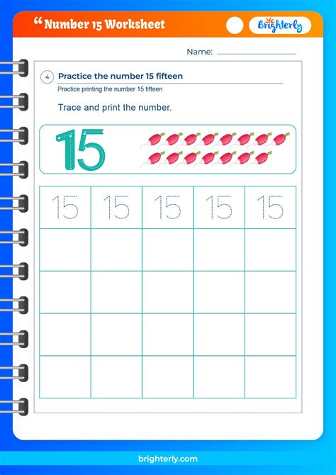 Number 15 Worksheets For Preschool - Free Worksheets Printable