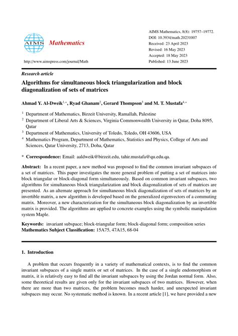 triangularization of matrices pdf 的图像结果