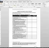 Image result for Mock Recall Checklist