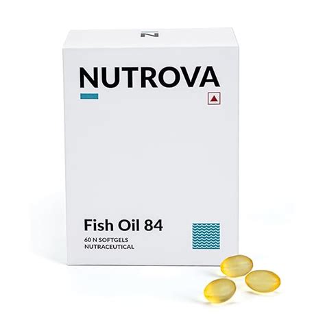 NUTROVA Fish Oil 84 Omega-3 Softgel Capsules