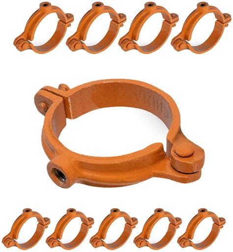 Buy Highcraft Hinged Split Ring Pipe Hanger, 1-1/2 in. Copper Epoxy ...