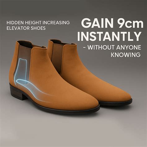 Men's 9CM Hidden Height Increasing Chelsea Boots – BxxyShoes