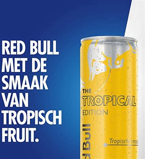 Red Bull Yellow Edition - Energiedrank met de smaak van tropisch fruit ...