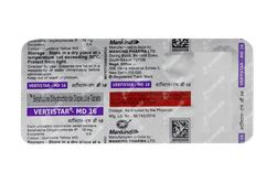 Vertistar Md 16 MG Tablet 10 - Uses, Side Effects, Dosage, Price | Truemeds