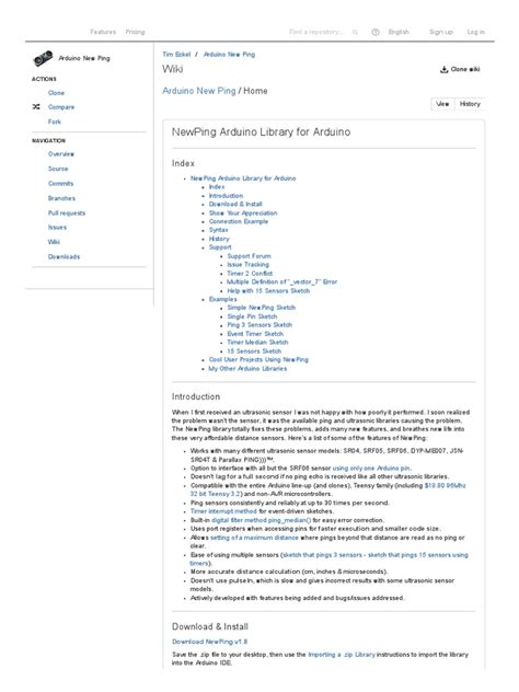 Image result for NewPing Arduino Library