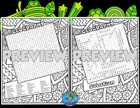 Image result for Geography Word Search Printable