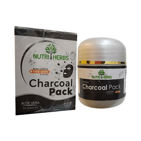 Nutriherbs Activated Charcoal Face Mask | Charcoal Face Mask For Women ...