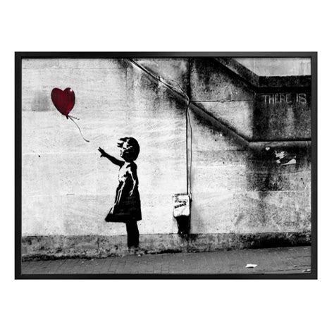 Poster Banksy - Girl with balloon | wall-art.nl