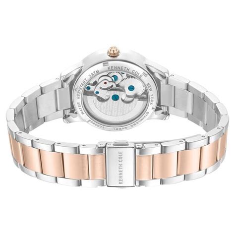 Buy Online Kenneth Cole Automatic Rose Gold Dial Two Toned Stainless ...