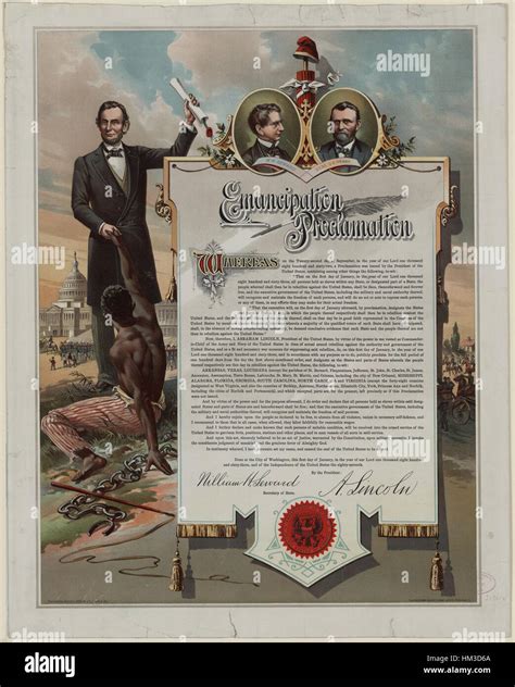 Emancipation proclamation in 1863 hi-res stock photography and images ...