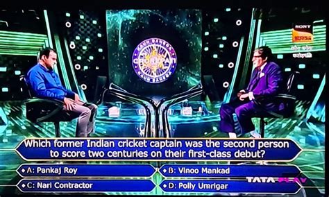 [Picture] KBC poses difficult cricket-related question on former Indian ...