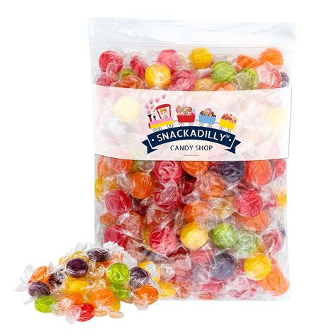 Amazon.com : Snackadilly Fruit Flavored Hard Candy - VALUE SIZE 3 Pound ...
