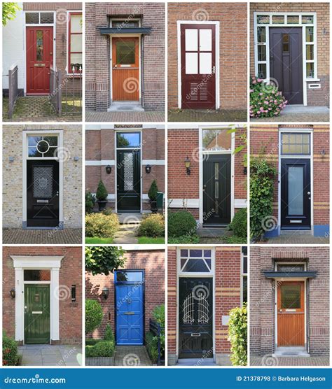 Dutch front doors. stock photo. Image of exterior, composite - 21378798