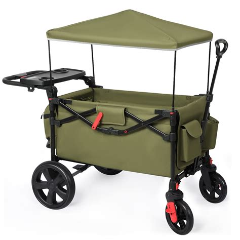 EVER ADVANCED Foldable Wagons for Two Kids & Cargo, Collapsible Folding ...
