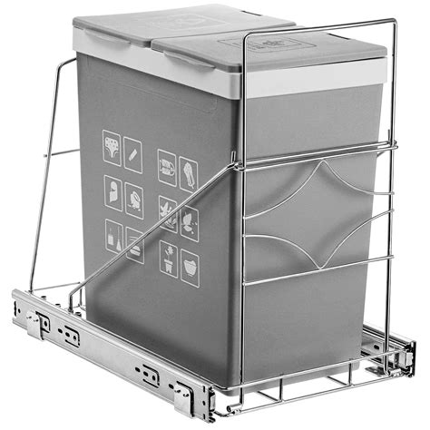 Amazon.com: Youeon Pull Out Trash Can Under Cabinet, Adjustable ...
