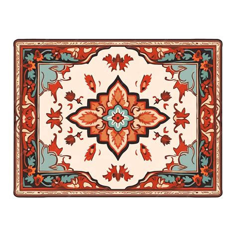 Hand drawn rug cartoon vector illustration clipart white background ...