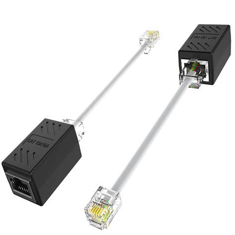 Buy Ethernet to Phone Line Adapter, 2 Pack Phone Line to Ethernet ...