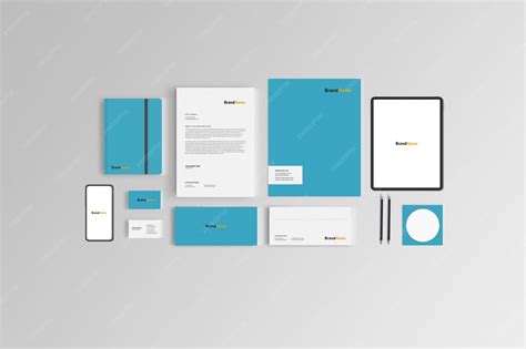 Premium PSD | Branding stationary mock-up