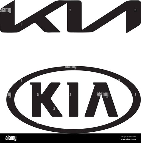 Kia logo design Black and White Stock Photos & Images - Alamy