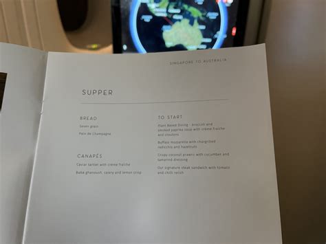 Qantas First Class Menu 的图像结果