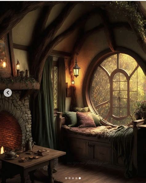 Grey Fairy Tale Cottage Interior
