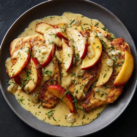 Chicken Fricassee with Apples Recipe - Comforting and Creamy Delight
