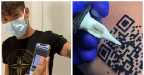 Tiktoker italiano se tatuó el código QR de su pase de movilidad: "Es ...