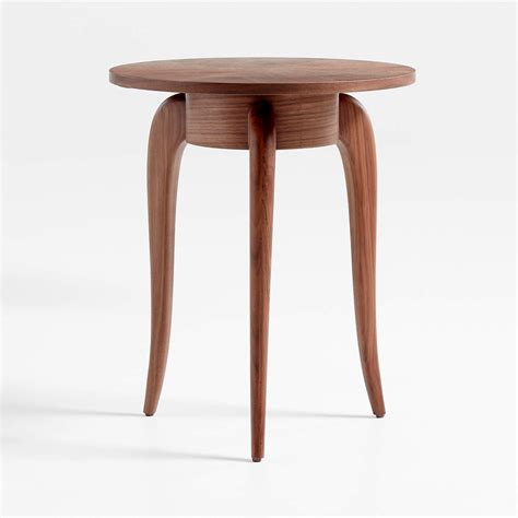 Alexander Walnut Wood Side Table by Jake Arnold + Reviews | Crate ...
