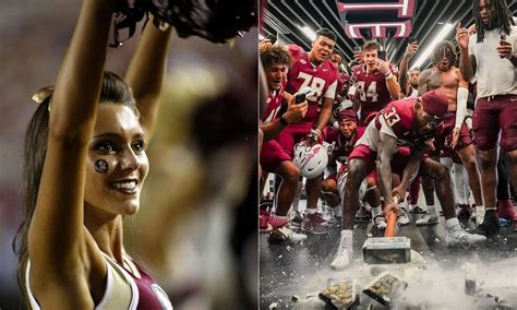 IN PHOTOS: Florida State cheerleaders celebrate with family members ...