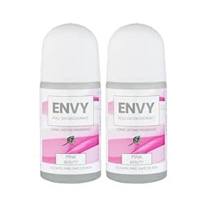 Buy ENVY Pink Beauty Long Lasting Roll-on Deodorant 50 ml (Pack of 2 ...