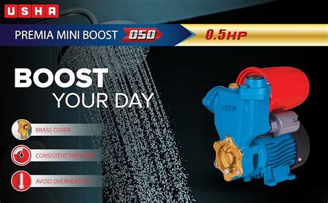 Usha Premia Mini Boost 050 (0.5 Hp Pressure Boosting Pump) : Amazon.in ...