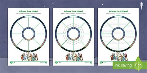 Advent Fact Wheel Worksheet (teacher made) - Twinkl