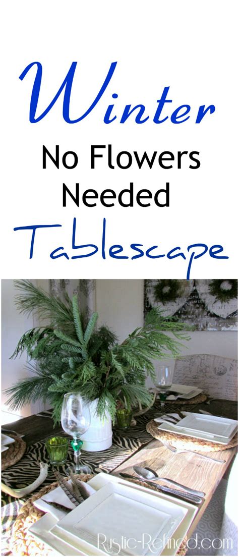 Image result for Rustic Winter Table Decorations