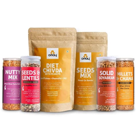 Omay Foods WINTER ESSENTIALS PACK I Roasted Non-fried snacks I Seeds ...