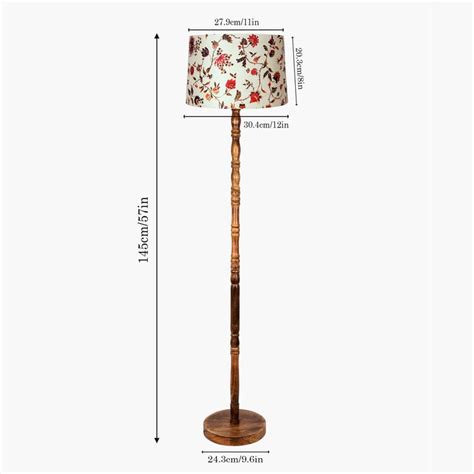 Buy HOMESAKE Rekh Solid Wood Floor Lamp from Homesake at just INR 5000.0