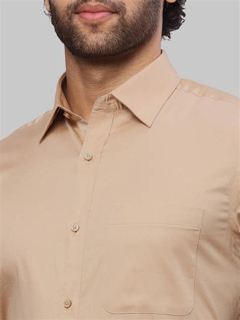 Raymond Men Brown Slim Fit Solid Formal Shirt – MyRaymond