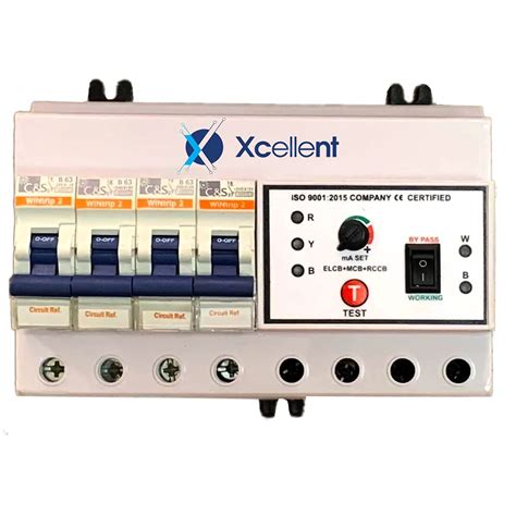 ELCB | Earth Leakage Circuit Breaker |Three Phase 63 AMP & Over Voltage ...