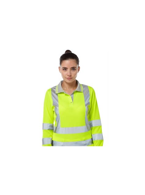 P702-24 PULSAR | PULSAR P702 Yellow Women Hi Vis Polo Shirt, 47 → 49in ...