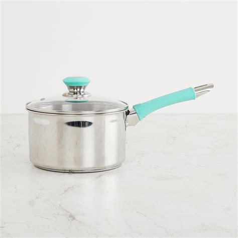 Buy Schwer Green Solid Stainless Steel Sauce Pan with Lid- 2.4 Litre ...