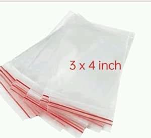 ECO PACK Zip Lock Plastic Bags Self Sealing Storage Pouch 3" X 4" inch ...