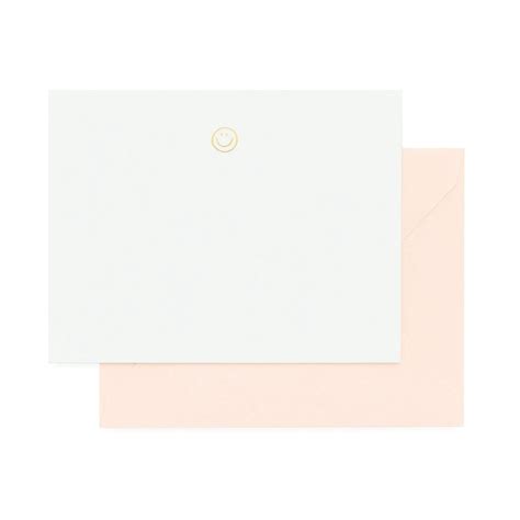 Gold Smiley Notecard Set – The Paper Company India