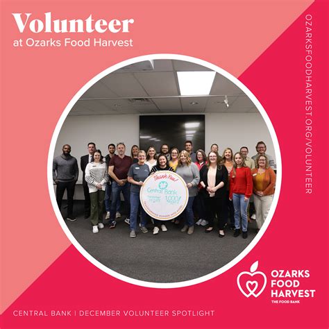 Central Bank of the Ozarks Reaches 1,000-Hour Milestone at The Food ...