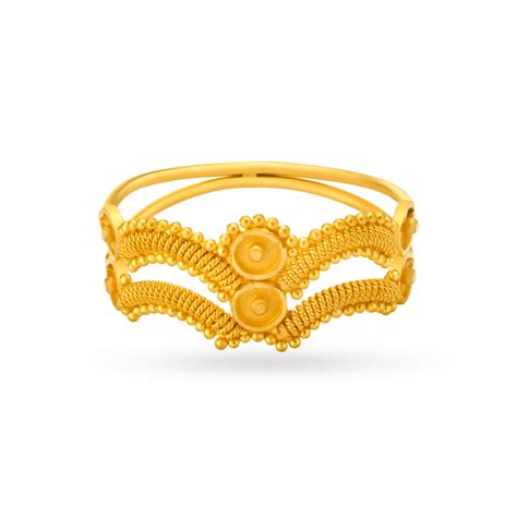 Imperial Rava Work Gold Traditional Finger Ring for Men