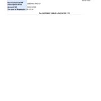 Hathway — Not yet installed but paid before 20 days as per your employee