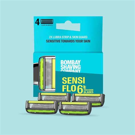Sensi Flo6 / Luxe Cartridge (Pack of 4 Blades) | Bombay Shaving Company