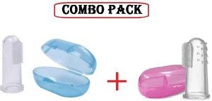 KOTLEY Combo Baby Finger Tooth Brush For Infant Kids Soft teether For ...