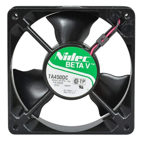 Nidec TA450DC-A31276-10A 12V DC 120mm Brushless Fan 104 CFM CCW ...