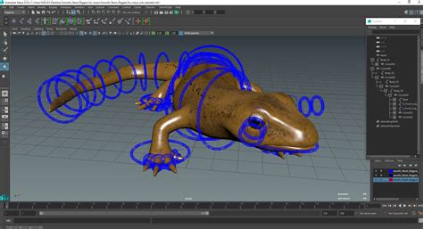 Smooth Newt Rigged for Maya 3D | 3D Molier International