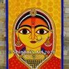 Buy The Queen in Her Garden indian Folk Art Cheriyal Painting Online in ...