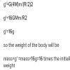How does the weight of an object vary with respect to mass and radius ...